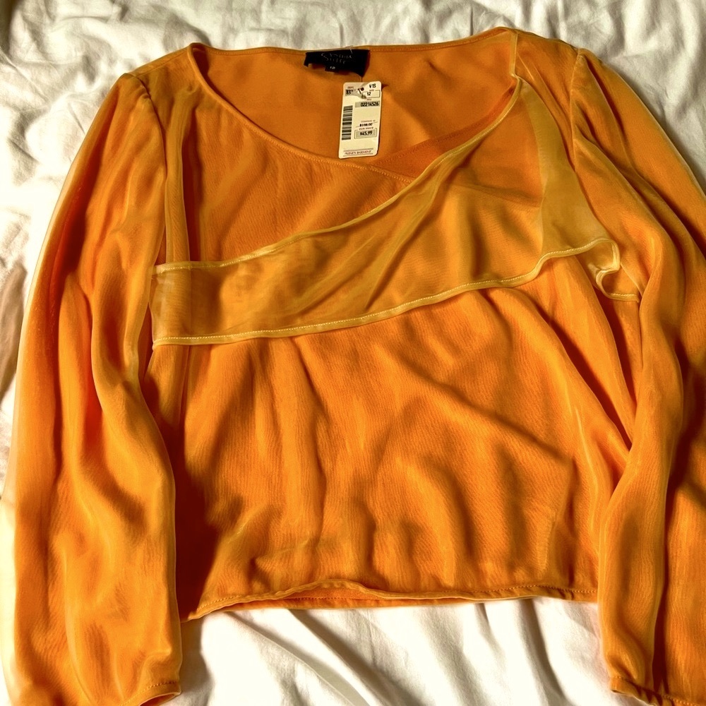 Cynthia Steffe peach top.  Size 12.